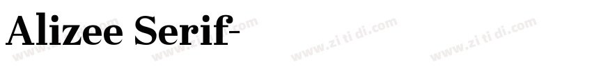 Alizee Serif字体转换